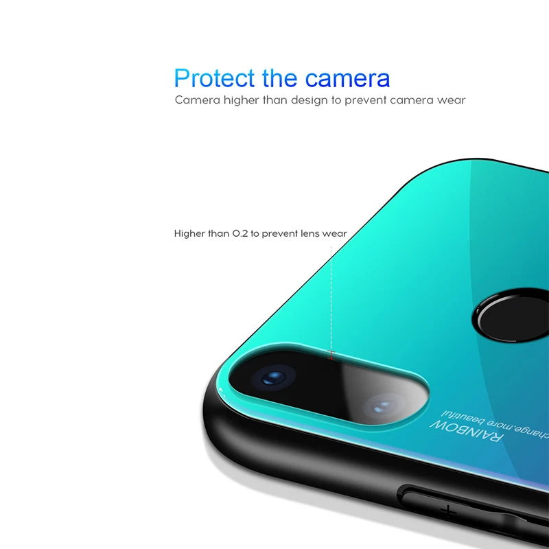 Amzboon Gradient Tempered Glass Case For Redmi Note 5 case Luxury Soft Silicone Frame Back Cover pro Phone | Мобильные телефоны и