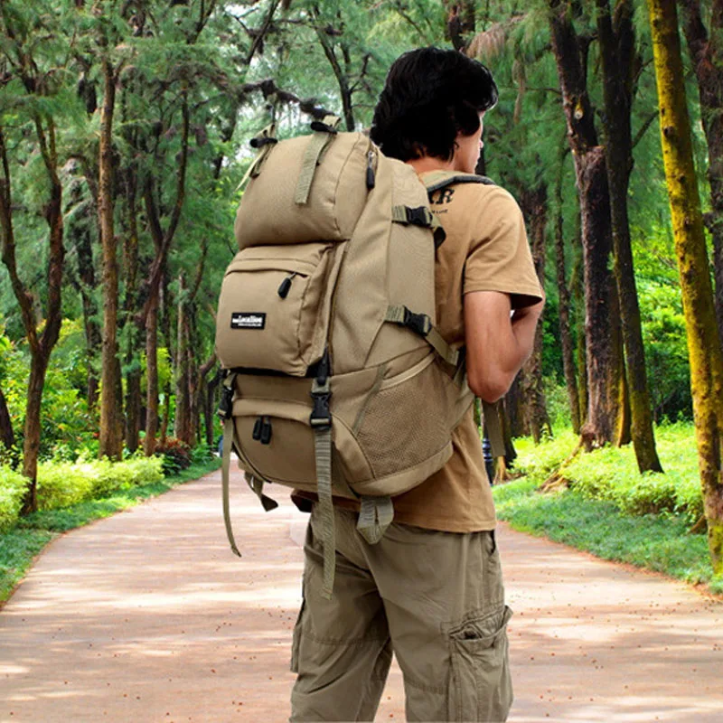 Рюкзак для альпинизма на 50 л водонепроницаемый нейлоновый рюкзак кемпинга