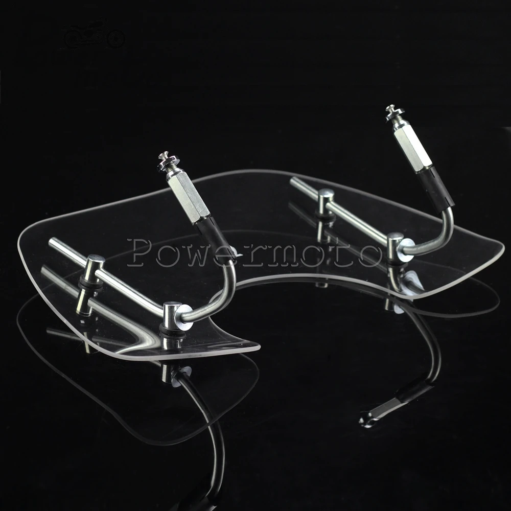 Дымовые/прозрачные скутеры ветровое стекло лобовое для мотоцикла с монтажным