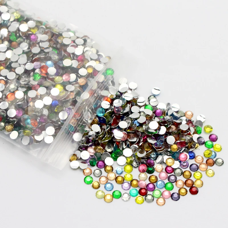 Lucia crafts 4 мм 1000 шт./лот SS16 стразы из смолы с плоской задней стороной DIY наклейки для