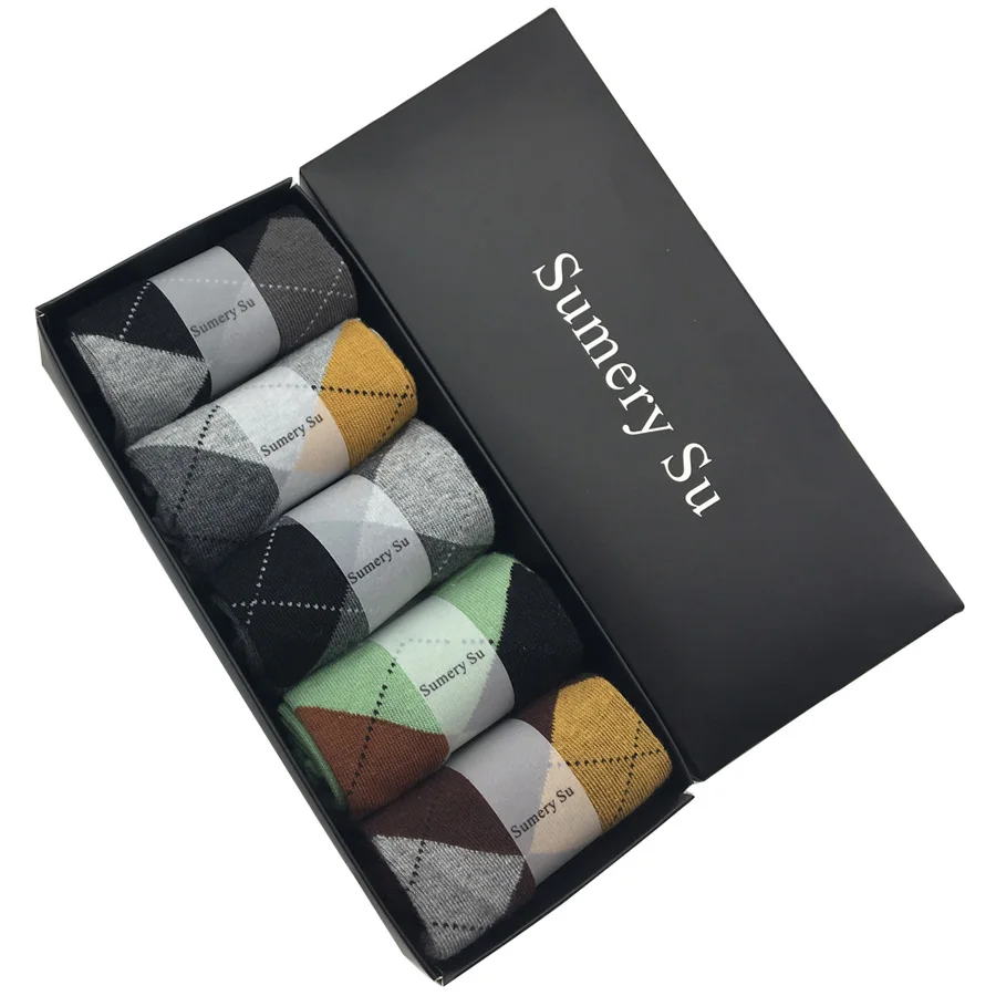 5 пар/партия мужские повседневные носки | Мужская одежда