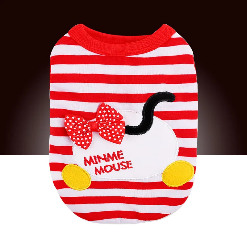 2017 Весна лето домашний питомец одежда для собак кошек милые майки и минм рубашки