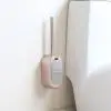 Rose Gold Щетка для ванной комнаты из нержавеющей стали, щетка для туалета с держателем, Настенная щетка для ванной комнаты K509 - Цвет: Rose Gold