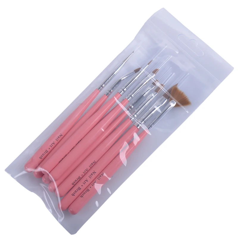 Fengshangmei 9 шт. кистей для дизайна ногтей художественные гелевые кисти