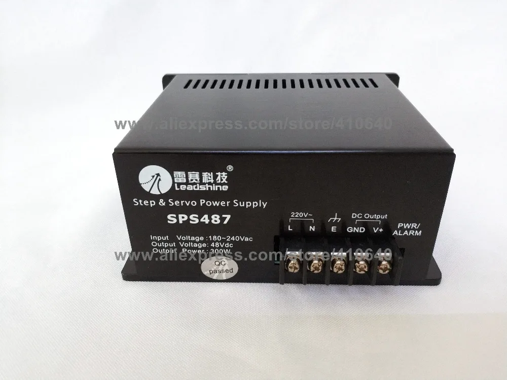 Leadshine SPS487 ультра компактный 48 VDC/7A нерегулируемый выключатель Питание с 180-250 В переменного тока Вход