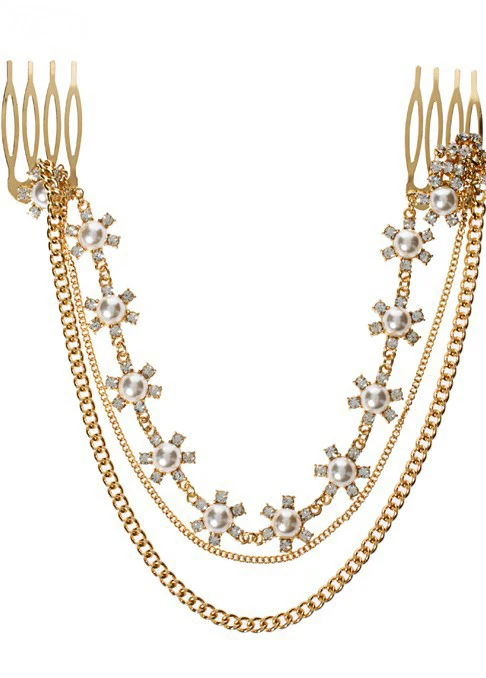 Женская Брошь-зажим для волос с искусственным жемчугом | Украшения и аксессуары