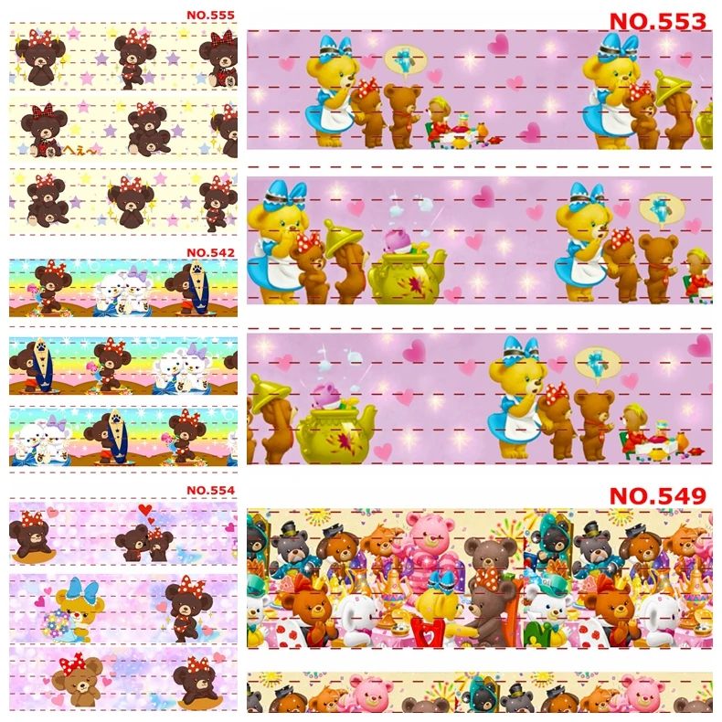 Новинка 50 ярдов милая японская принцесса медведь и лента с рисунком кролика