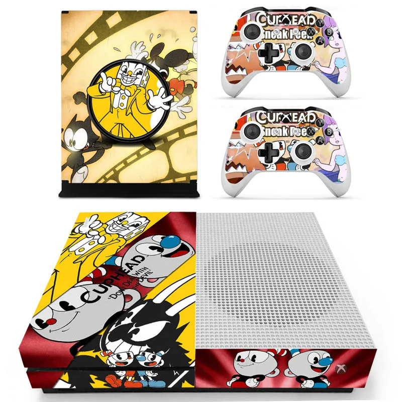 S-1178 Cuphead Vinly кожи Стикеры наклейки для xbox один с консоли с двумя Беспроводной контроллер кожа - Цвет: S-1178