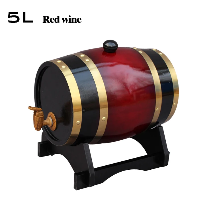 5L Дубовые бочки красное винный бочонок мочевого пузыря бар гостиничные