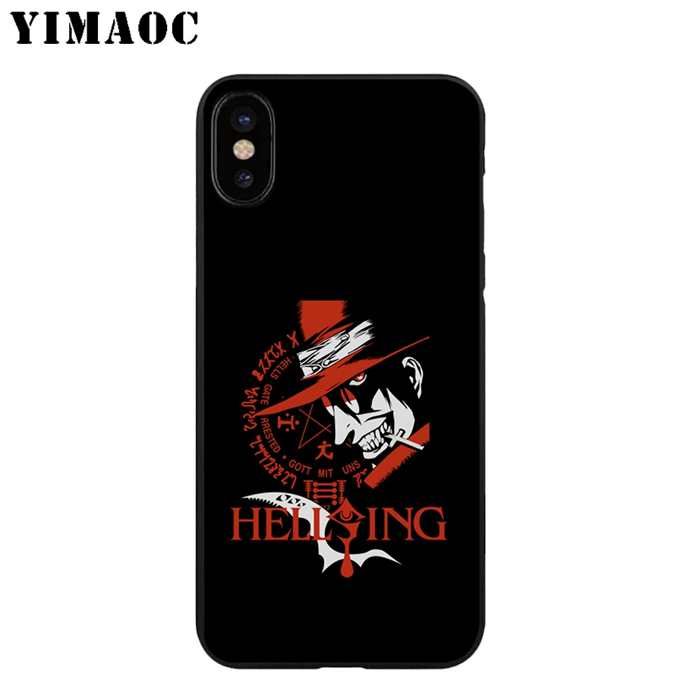 YIMAOC Alucard Hellsing аниме Мягкий ТПУ Черный силиконовый чехол для iPhone X или 10 8 7 6S Plus 5 5S SE