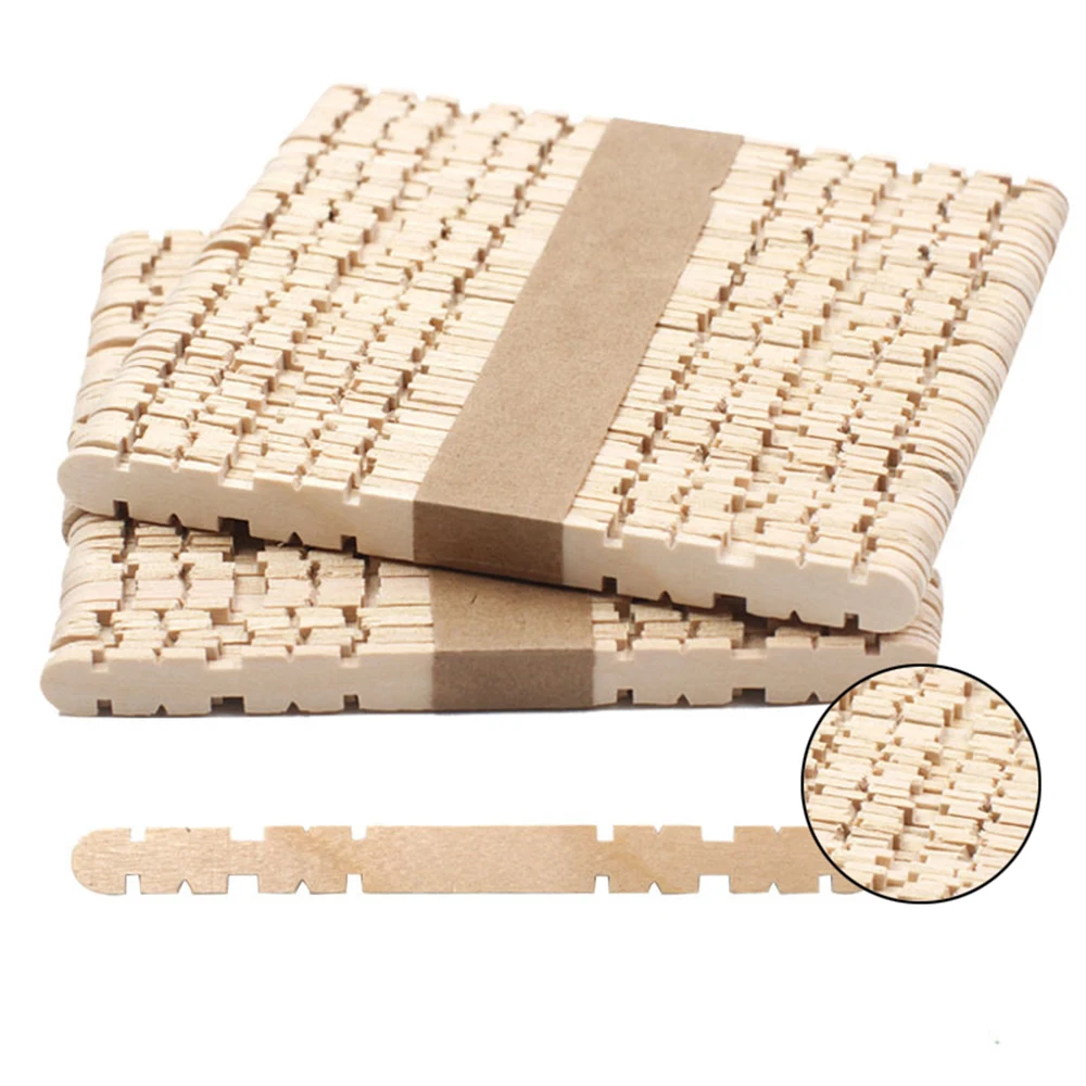 50 шт./лот Экологические деревянные палочки для мороженого Натуральное дерево Детские игрушки для детского сада Ручной работы Ремесленные инструменты искусства.