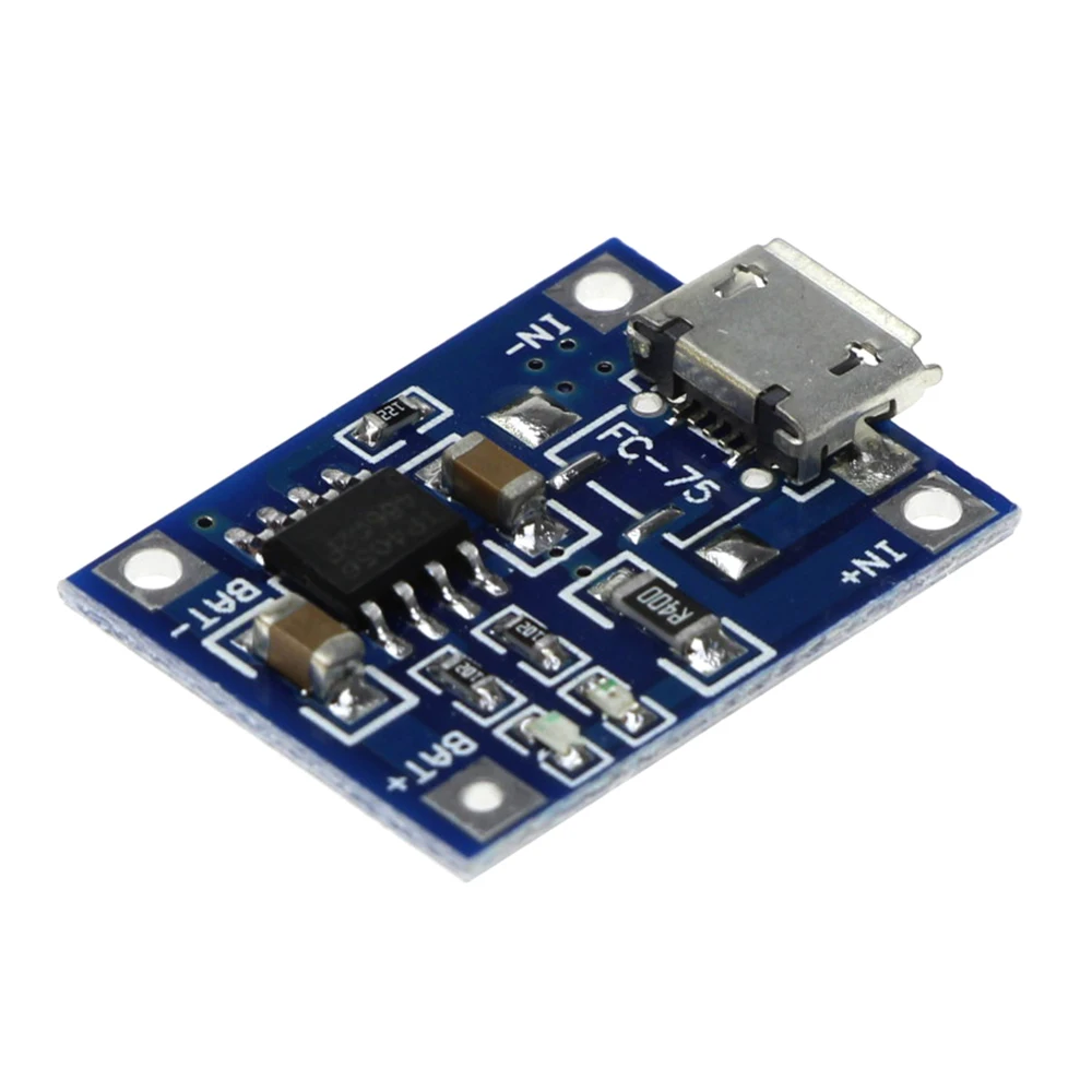 5 шт. Micro USB 5 В 1A 18650 TP4056 литиевых Батарея Зарядное устройство модуль зарядки доска с защитой двойной функции плата зарядки 18650 с защитой Двойной функции tp4056
