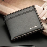 high quality pu leather new wallet men fashion bifold male short card wallet genuine purse for men card holder billetera
