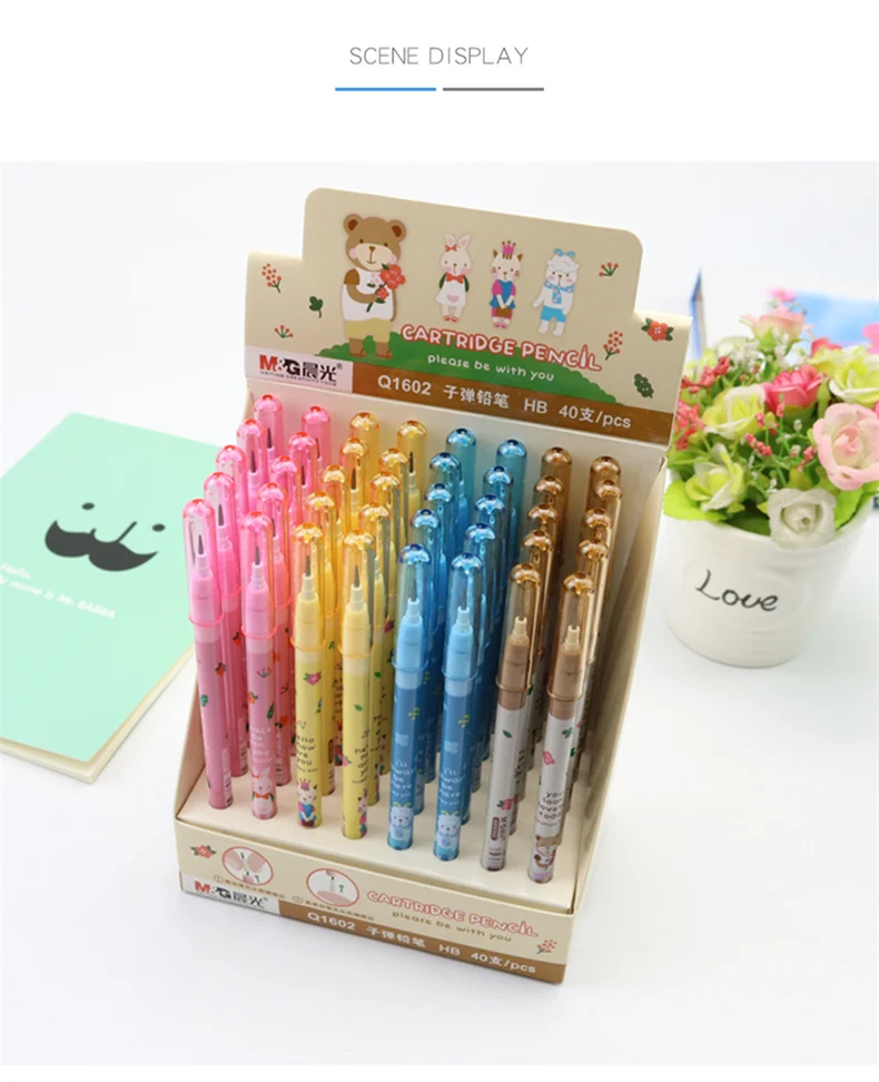 Каваи сменный перо pencilcute школьников HB живопись и пишущий карандаш дети обучения призы