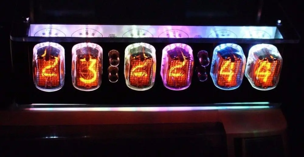 6 дюймов 12 бит в комплекте электронное время светодиодсветодиодный подсветка Nixie