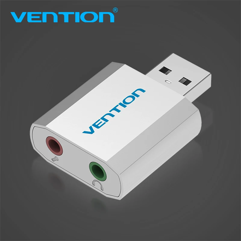 Vention внешняя звуковая карта USB до 3 5 мм разъем для гарнитуры адаптер наушников Aux