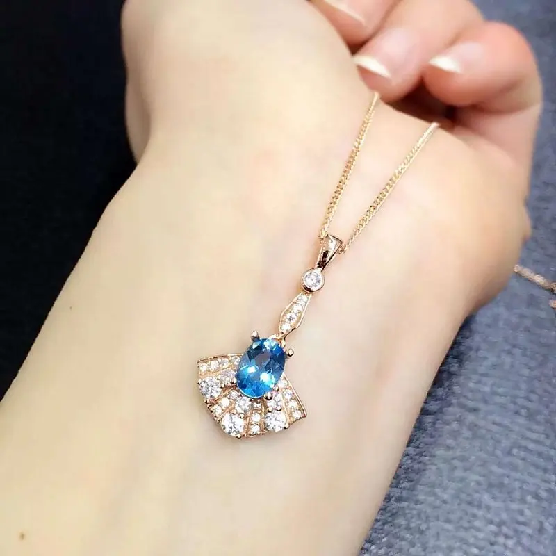 Qi Xuan_Blue Stone Fashion Crown Jewelry Sets_Finger Rings_Rose Gold Color sets_производитель прямых продаж |