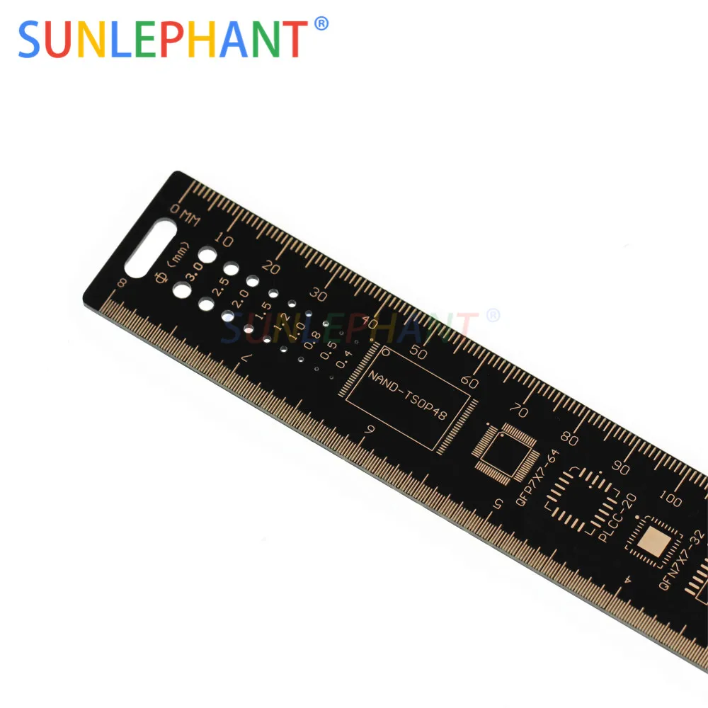 25 см 10 дюймов PCB линейка для электронных инженеров измерительный инструмент