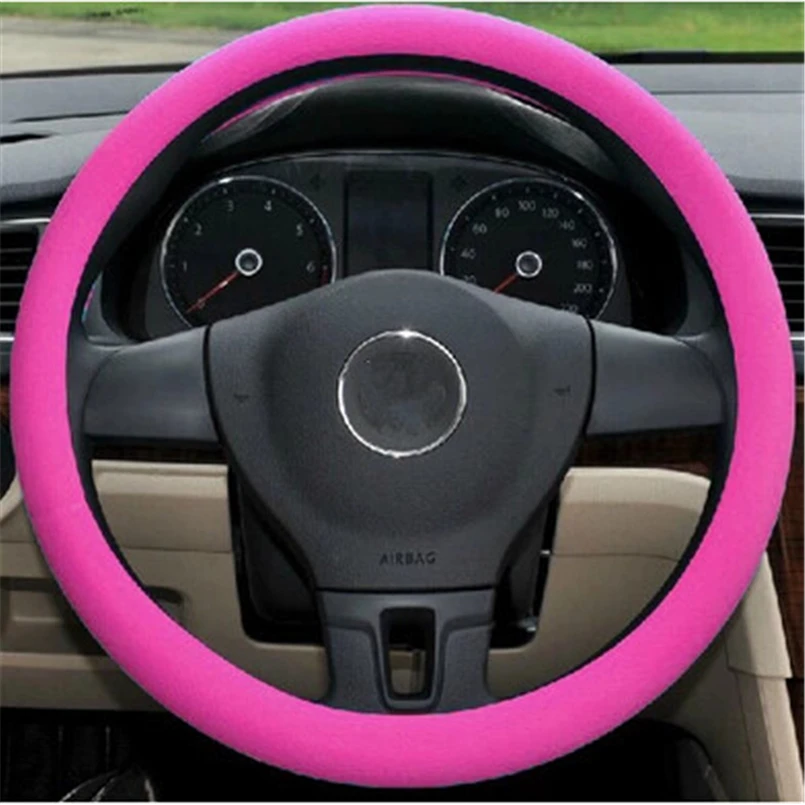 Ladysmtop силиконовый чехол рулевого колеса автомобиля для Peugeot 301 307 308 206 207 208 407 408 508