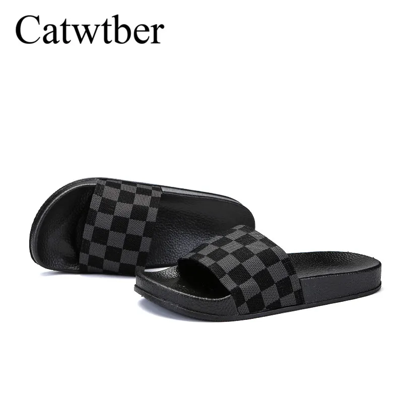 Catwtber/женские тапочки повседневная обувь нескользящая домашняя для ванной