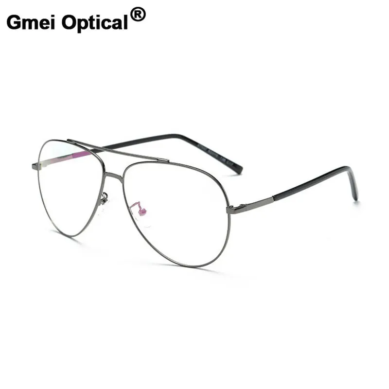 Gmei оптический ретро солнцезащитные очки Оптическая оправа для очков при близорукости металлический сплав для женщин и мужчин очки Oculos De Grau A27037