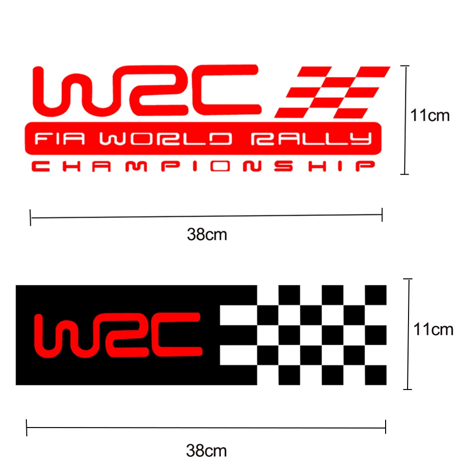 2 шт./компл. авто-Стайлинг наклейки для кузова автомобиля и WRC World Rally Championship ABS клей