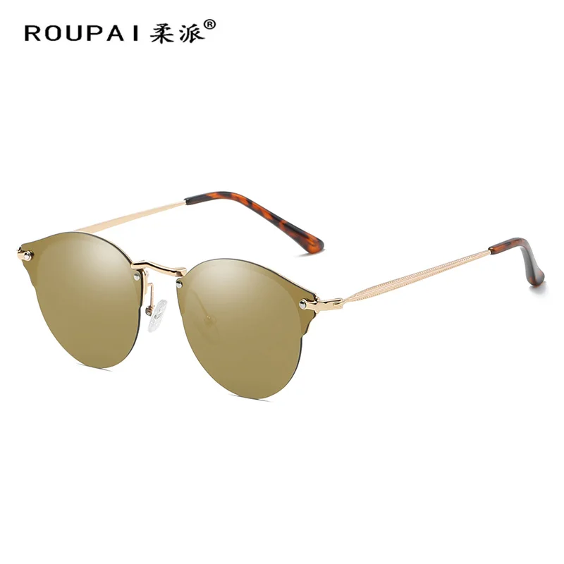 Женские и мужские модные солнцезащитные очки поляризационные Ретро стиль
