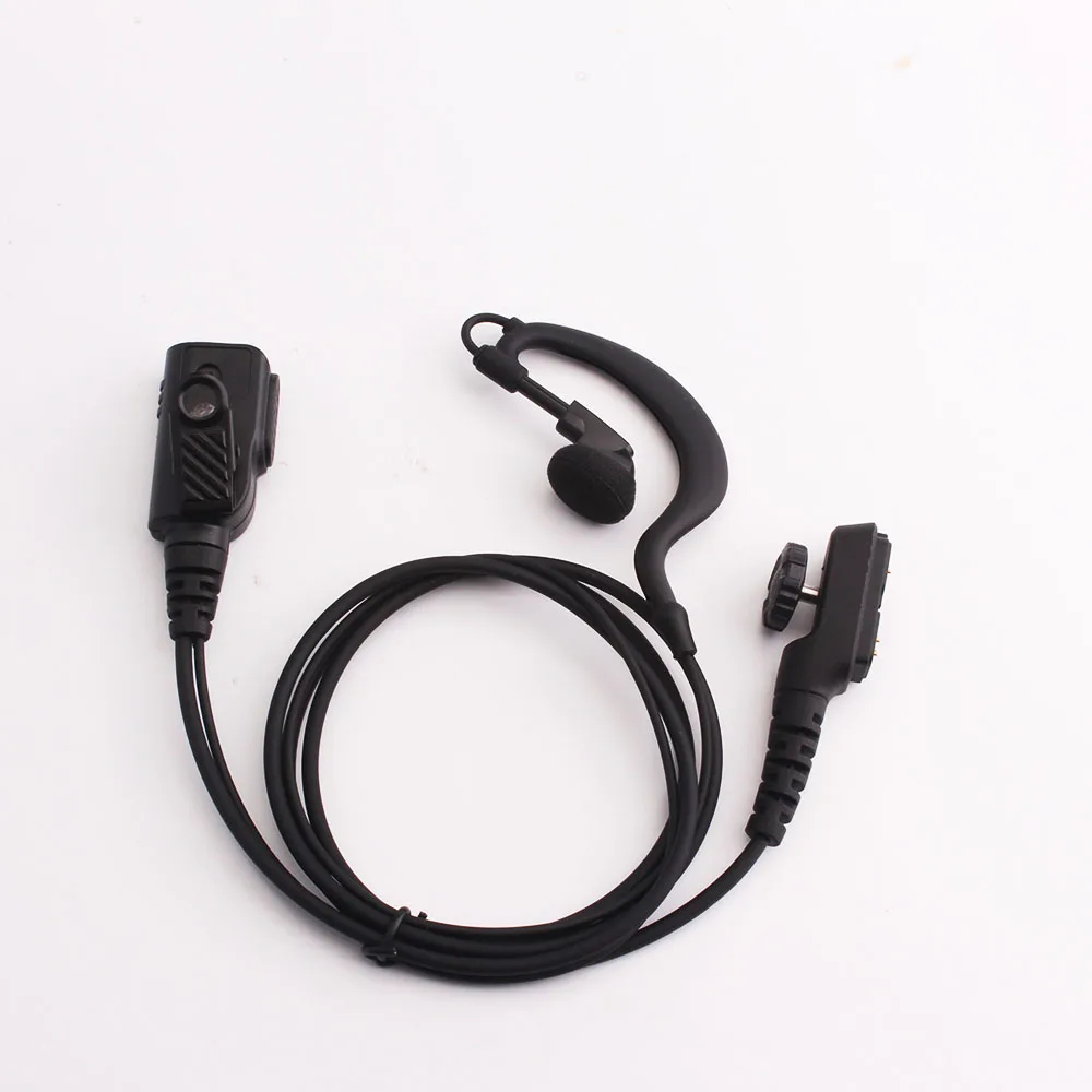 G Форма крючком гарнитура Mic PTT для HYT Hytera PD780 PD780G PD785 PD782 PD700 PD702 двухстороннее радио