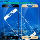 Защитная пленка для экрана Samsung Galaxy C7 Pro, C7010, закаленное стекло с полным покрытием 5,7 дюйма, 9H, 2.5D Премиум-класса, для Samsung Galaxy C7pro