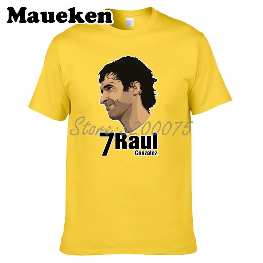 Мужская футболка Bernabeu Prince 7 Raul Gonzalez Blanco 1994 ~ 2010 испанский тореадор футболки Legend для
