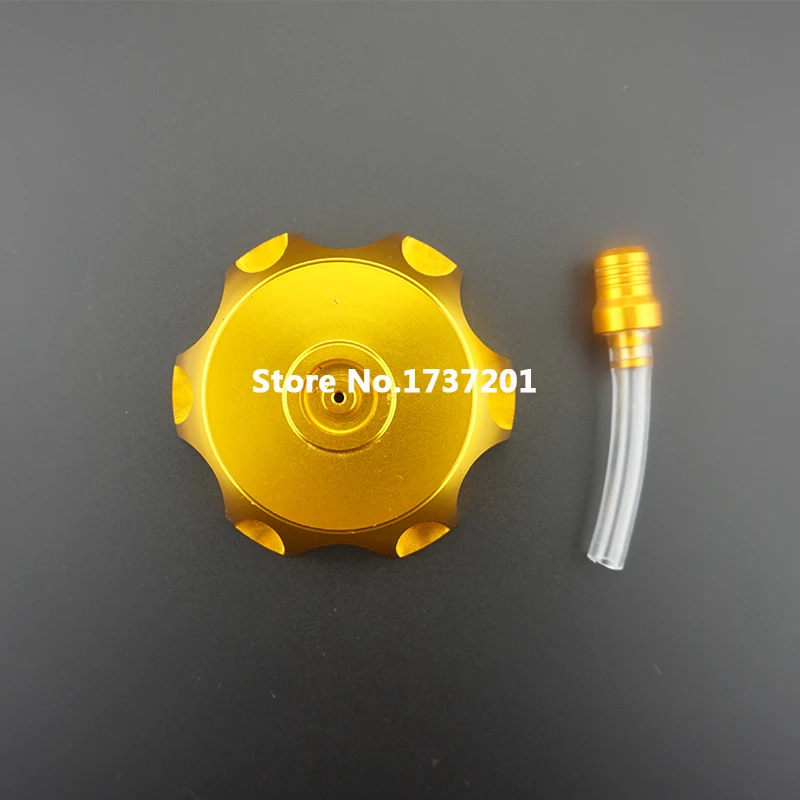 Billet Aluminum Gas Fuel Tank Cap Cover Golden Vent Valve For H onda XR50 CRF50 Dirt Pit Bike Racing | Автомобили и мотоциклы