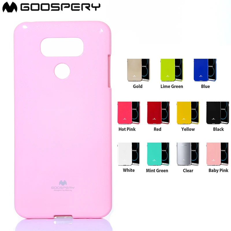 Тонкий защитный чехол-бампер из ТПУ для LG G3 G4 G5 G6 V10 V20 V30 GOOSPERY Pearl Jelly