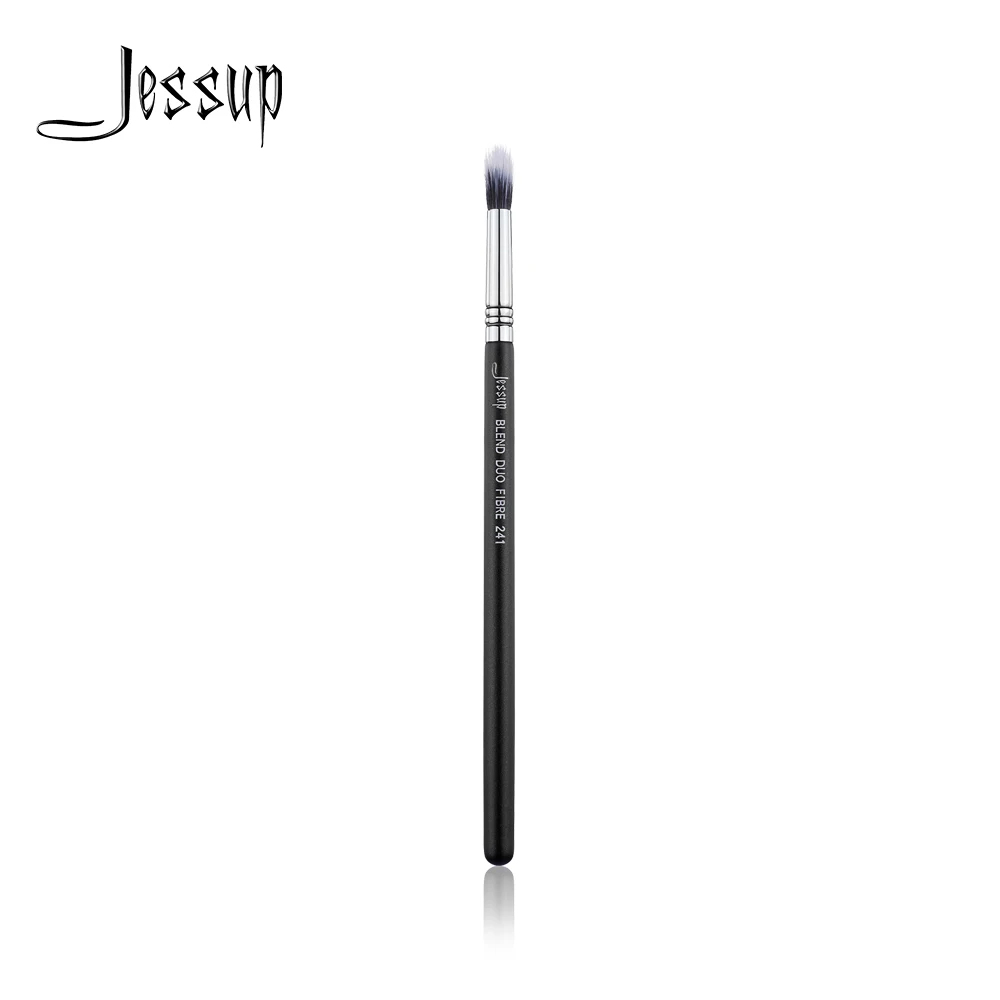 Jessup 1 шт., кисти для макияжа, высокое качество, профессиональные волокнистые волосы, деревянная ручка, кисть для глаз, одна кисть, смесь, DUO FIBRE 241