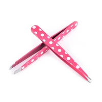 2pcsset new women lady stainless steel hair removal eyebrow tweezer beauty makeup tools