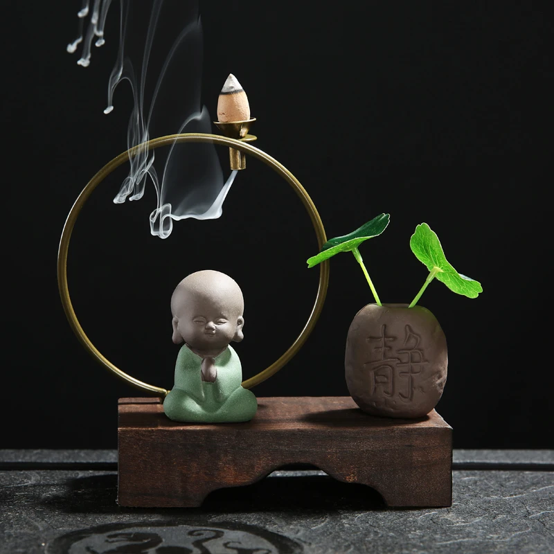 Креативные украшения для дома Zen выветриваемые деревянные крыльца Quemador De Incienso