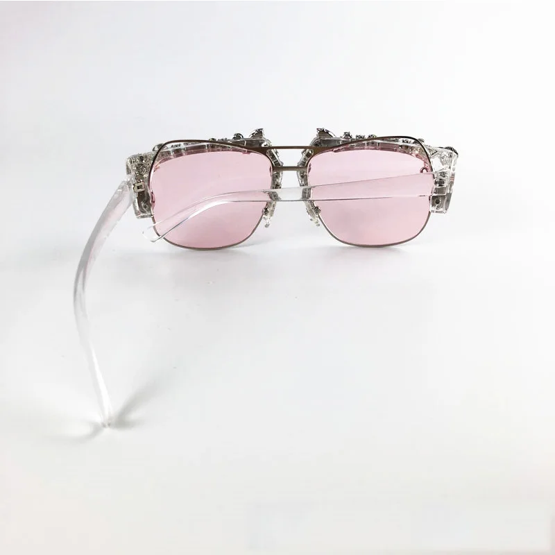 Square Pearl Diamond Sunglasses for Women Brand Designer Transparent Sun Glasses Eyewear Shades Oculos Lunette de soleil Gafas | Аксессуары