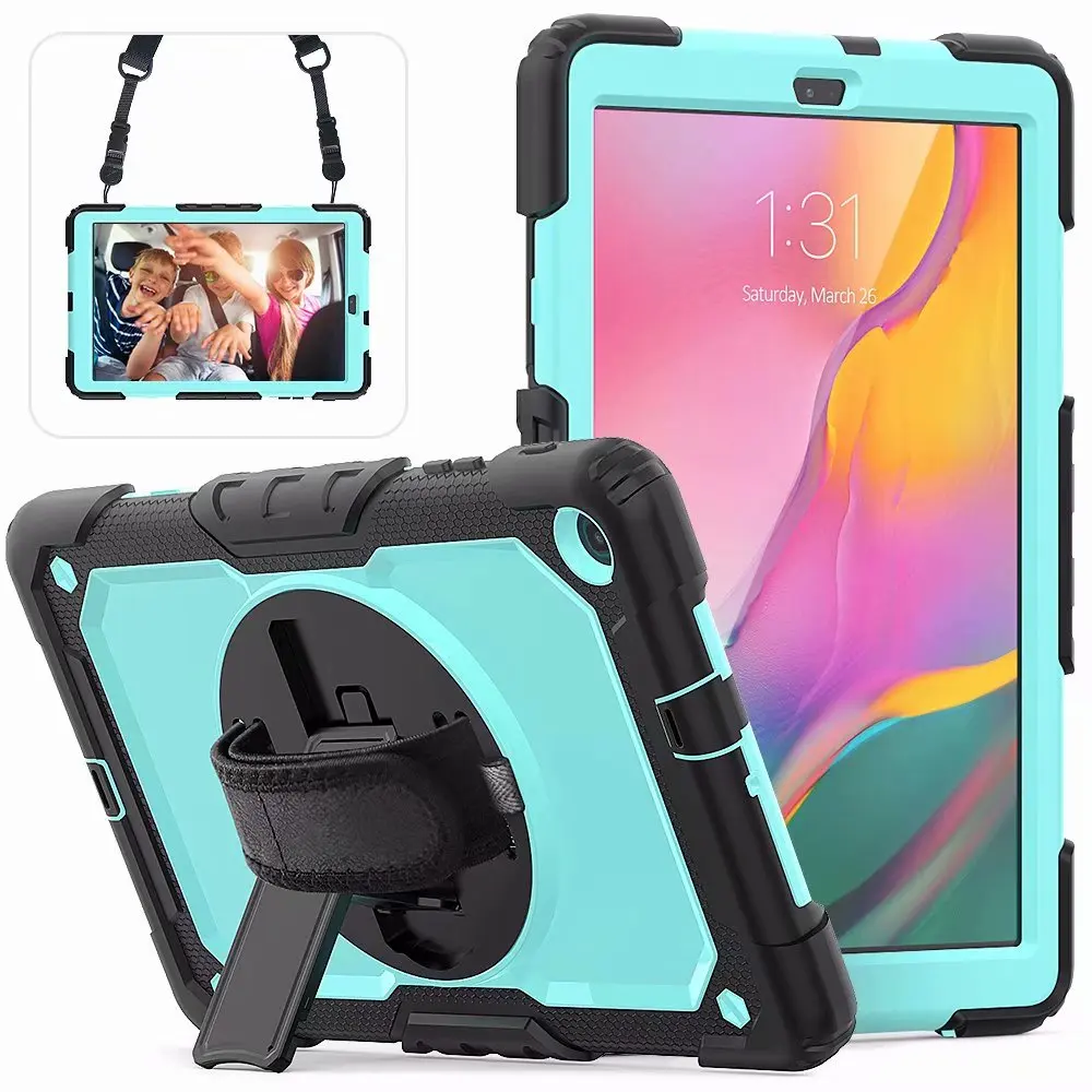 Ударопрочный Прочный силиконовый чехол для ПК с подставкой Samsung Galaxy Tab A 10 1 2019 T510