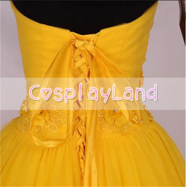 Новинка 2017 карнавальный костюм красавицы и чудовища из фильма принцессы Белль