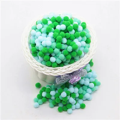 091925 20g Мини Помпон 8 мм Pom Poms Ponpon многоцветные Pompony ремесла поставки DIY для детской игрушки швейные украшения для дома и свадьбы 20 г - Цвет: 091925 20g
