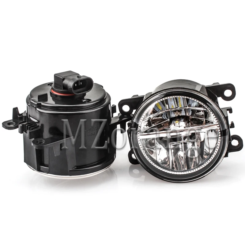 2 шт. светодиодный туман светильник s для peugeot 207 307 407 607 3008 SW CC VAN 2000-2013 противотуманная фара в сборе супер яркий фонарь светильник
