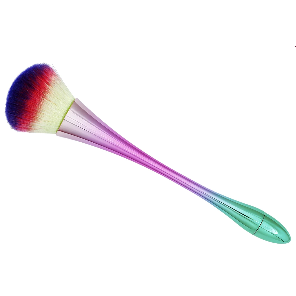 Щетка для пыли с длинным держателем ногтей 2 цвета щетка очистки от дизайна