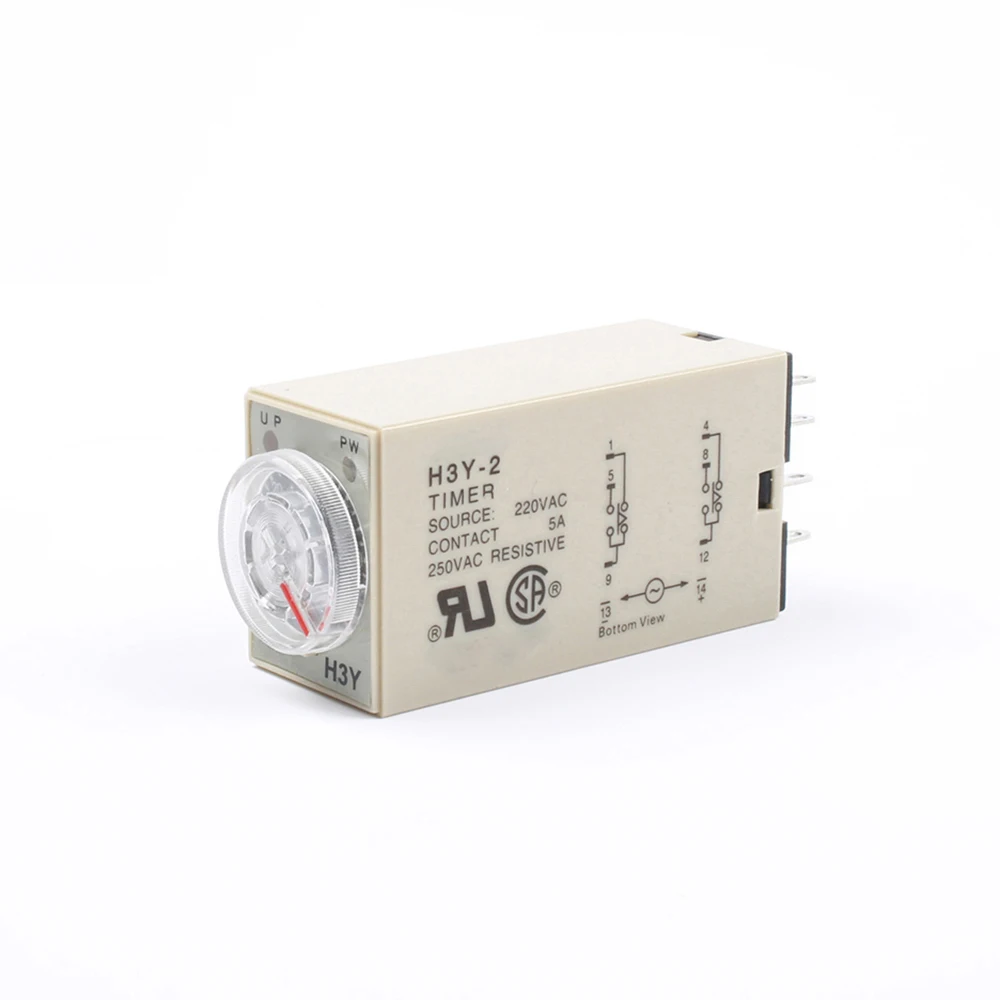 Реле времени h3y 2 Φ с базовым 8 контактным реле времени ST6P 2 DC 24V relay programable relay 24vr