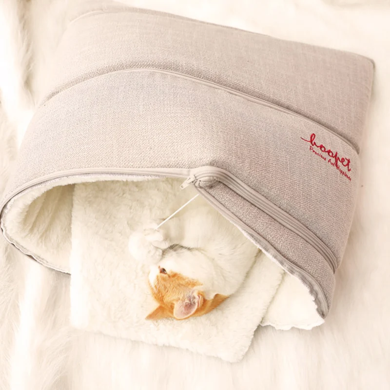 Кровать для кошек мягкая теплая Домашняя подушка щенков складная переносная