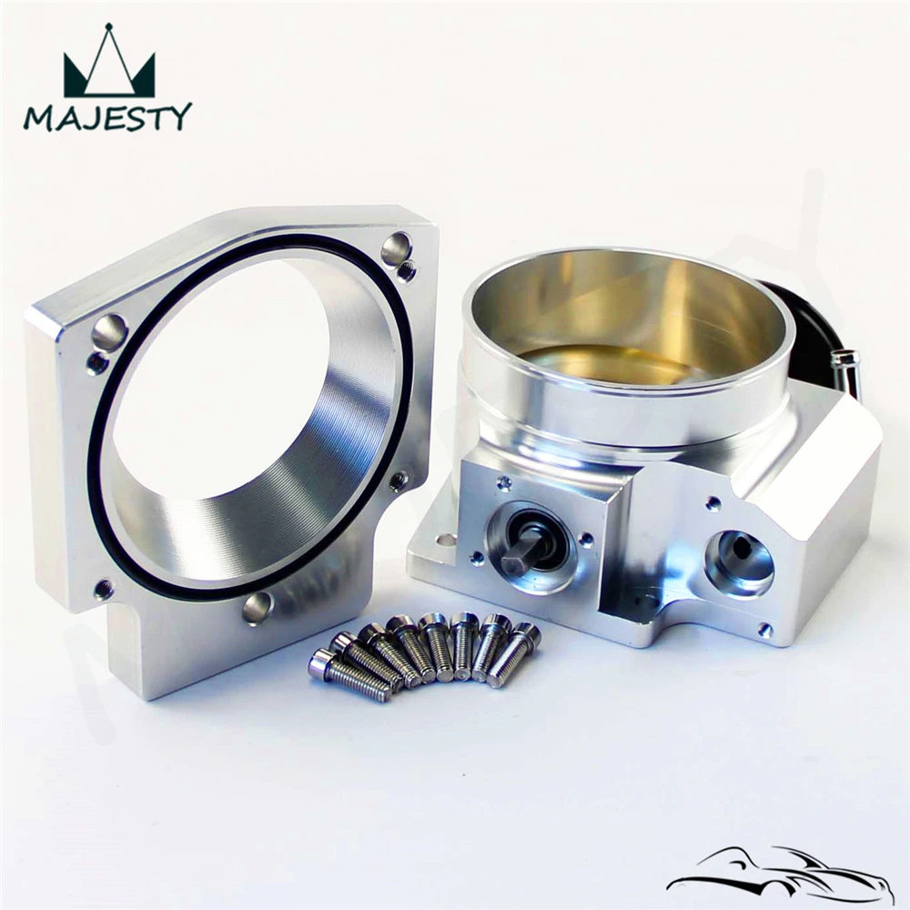 

Intake Throttle Body+ Adapter Plate For GEN III LS1 LS2 LS3 LS6 LS7 LSX 92mm
