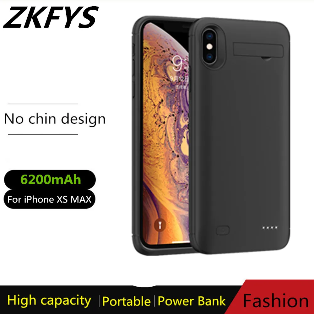 Чехлы с питанием для iPhone XS MAX портативное быстрое зарядное устройство чехол
