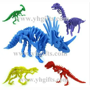 5 шт./лот пазлы-Динозавры из пенопласта пазлы с животными детские игрушки для