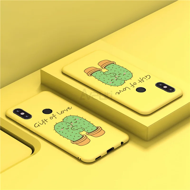 Yellow Cactus Детские носки с тонким милый компьютер крышка чехол для телефона для Xiaomi mi 9 SE 8 A2 Lite mi 8 mi-9(США); красные mi 7 7A 5 Plus Note 8 7 5 6 iPad Pro 4 4X Coque - Цвет: Yellow Cactus