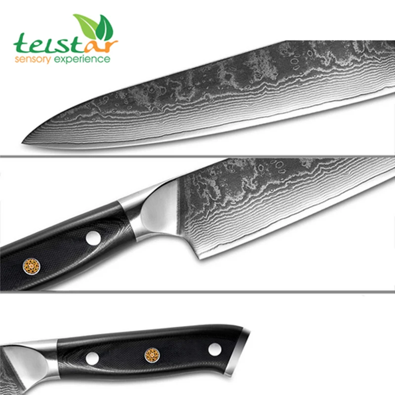 Японский шеф повара нож для очистки овощей режущие инструменты 67 слоев G10 ручка