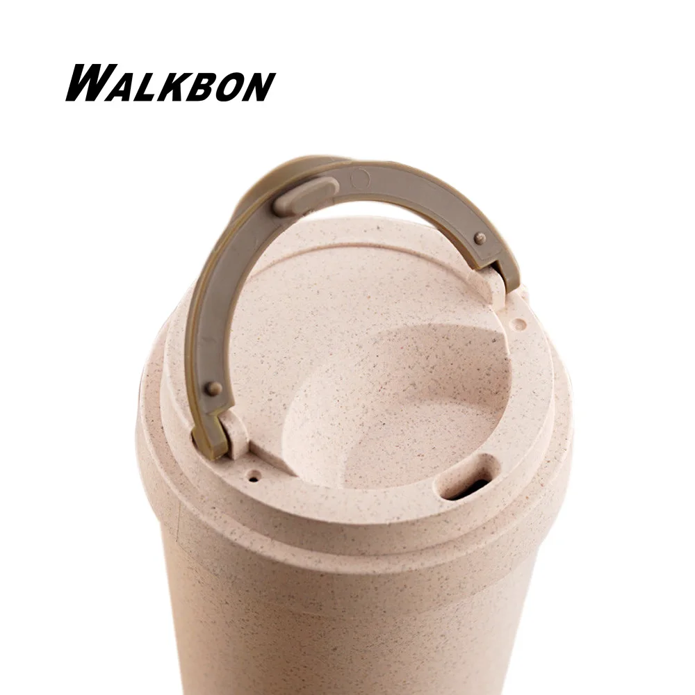 WALKBON Пластиковые С Двойной Стенкой Бутылку Воды Изолированные Анти Ошпарить