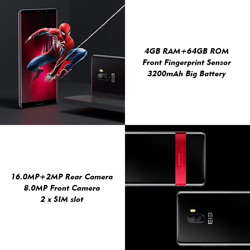 ELEPHONE P11 3D 4G смартфон 4 Гб ОЗУ 64 ПЗУ MTK6797T 2 0 ГГц Дека ядро 6 дюймов экран Android 8